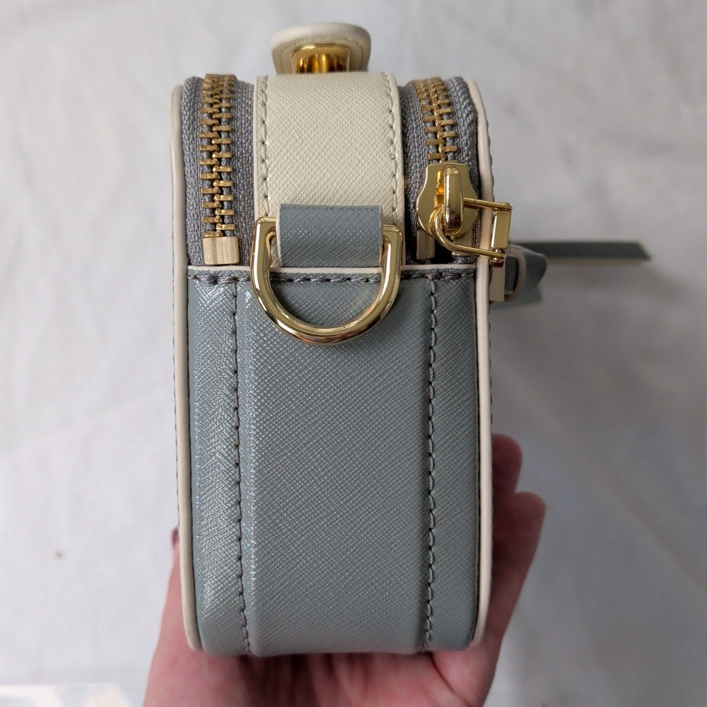 Marc Jacobs The Sure Shot Large Snapshot Crossbody Purse Gray M0015898 - Picture 15 of 16